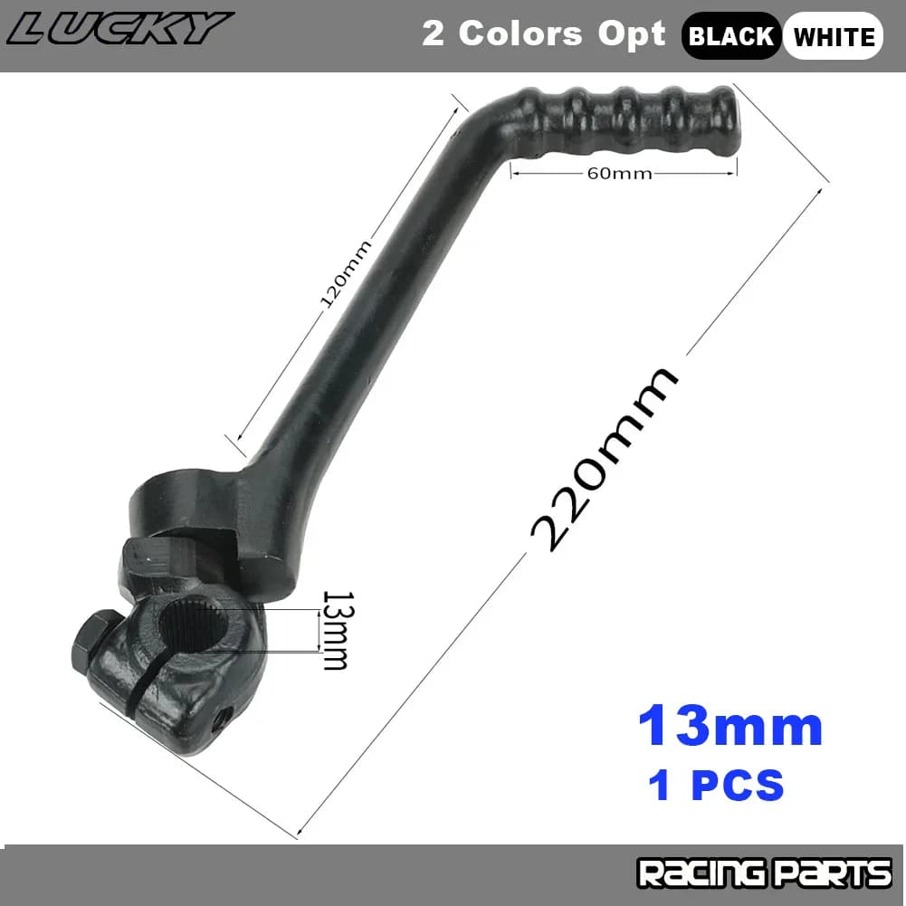 Pédale de levier de démarrage pour moto, trou de 13mm 16mm — photo 3