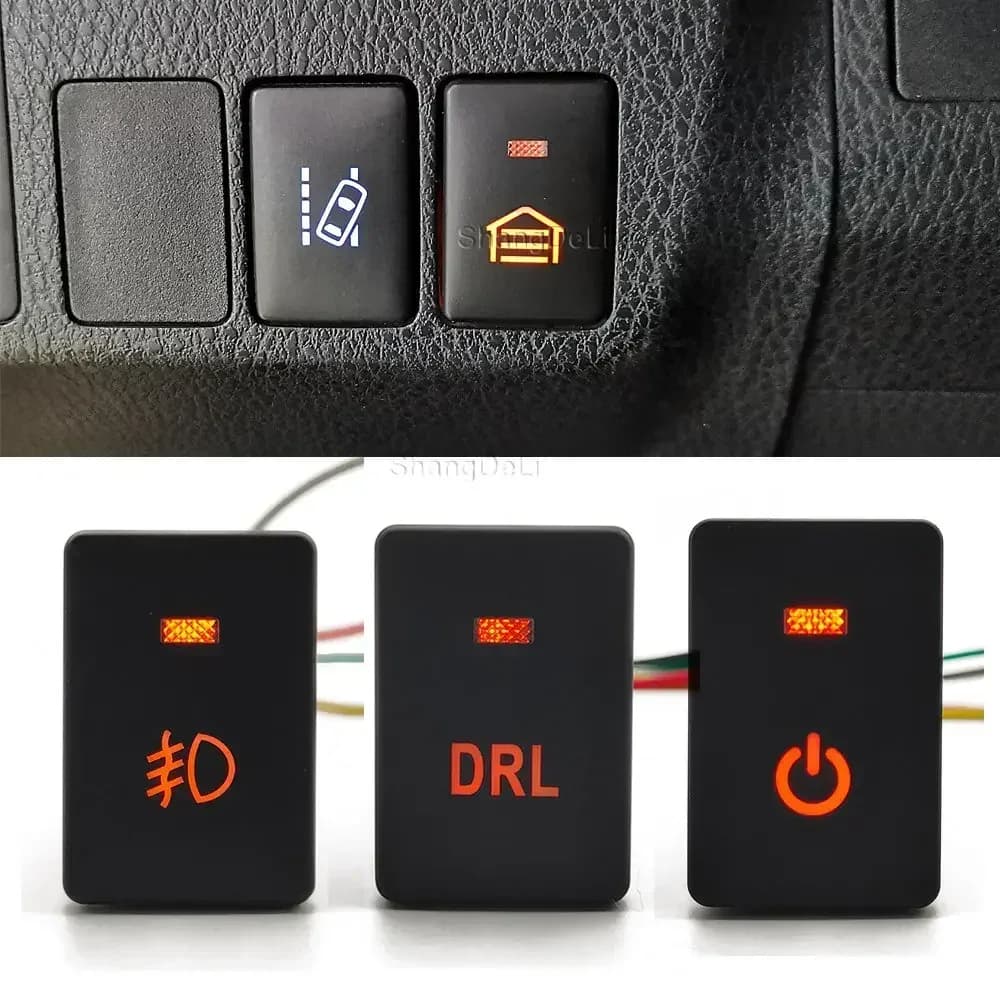 Interrupteur de chauffage de volant LED pour Mitsubishi