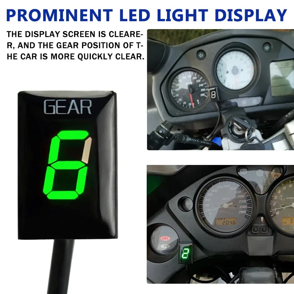 Compteur d'affichage de vitesse de moto, indicateur de