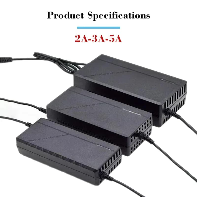 Chargeur de batterie au lithium 36V 48V 52V 60V 72V 2A 3A