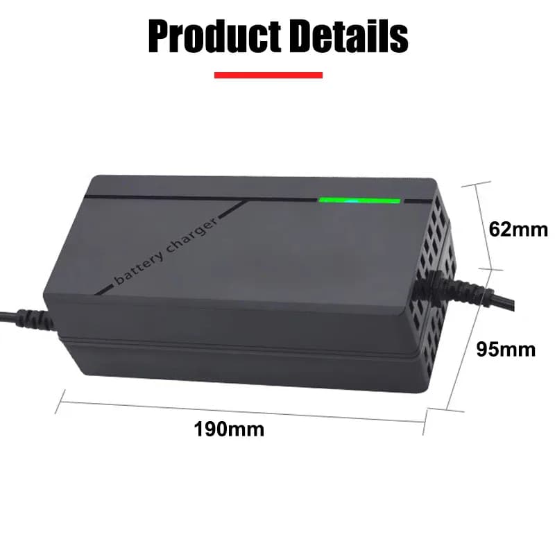 Chargeur de batterie au lithium 36V 48V 52V 60V 72V 2A 3A