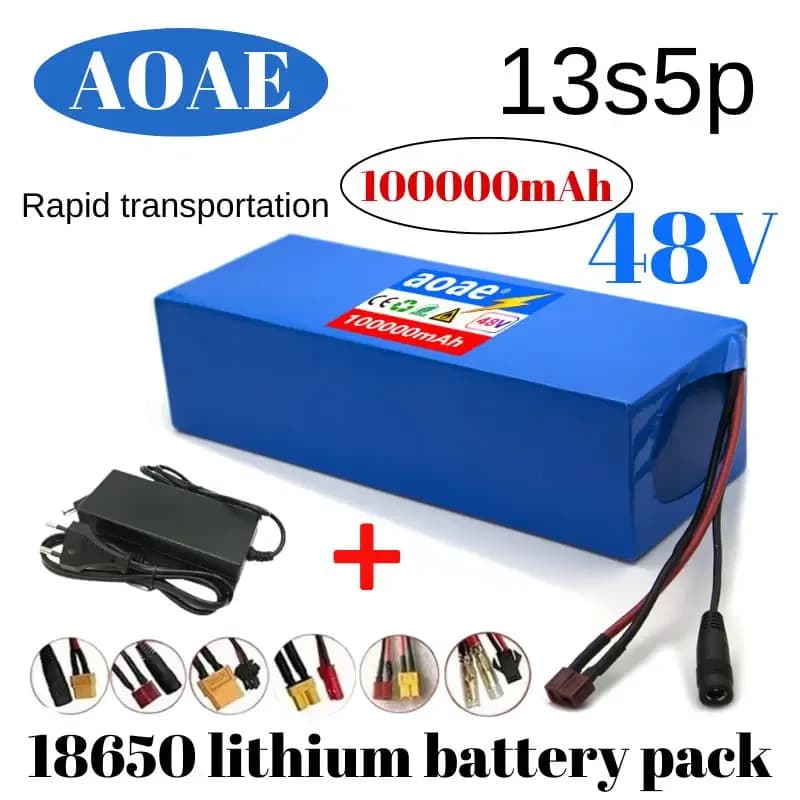 Batterie lithium 48V 13S5P avec BMS 50A intégré