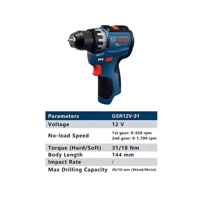 Perceuse sans fil Bosch GSR 12V-31, perceuse électrique à — photo 4