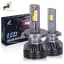 Ampoules LED auto H7/H4 4300 K 110 W à double tube cuivre