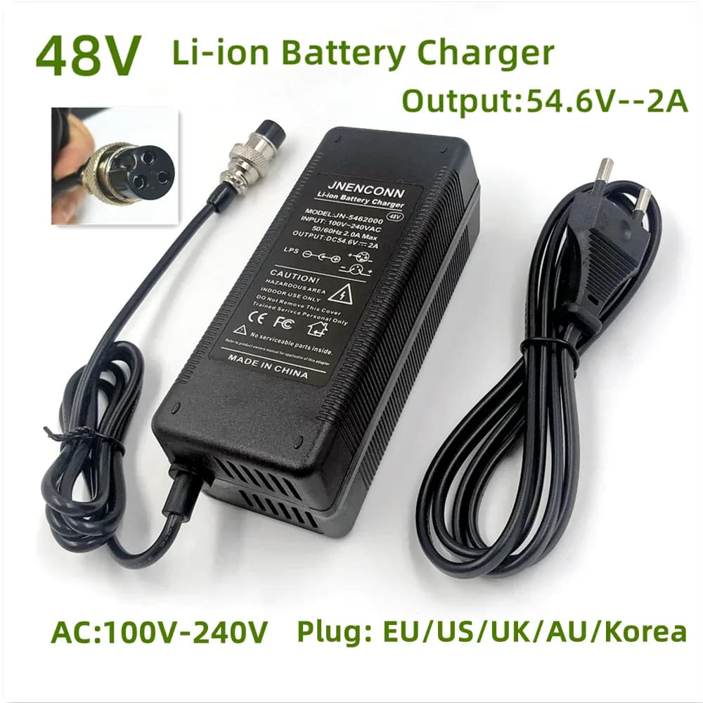 Chargeur 54,6 V 2 A pour Kugoo M4 et Speedway