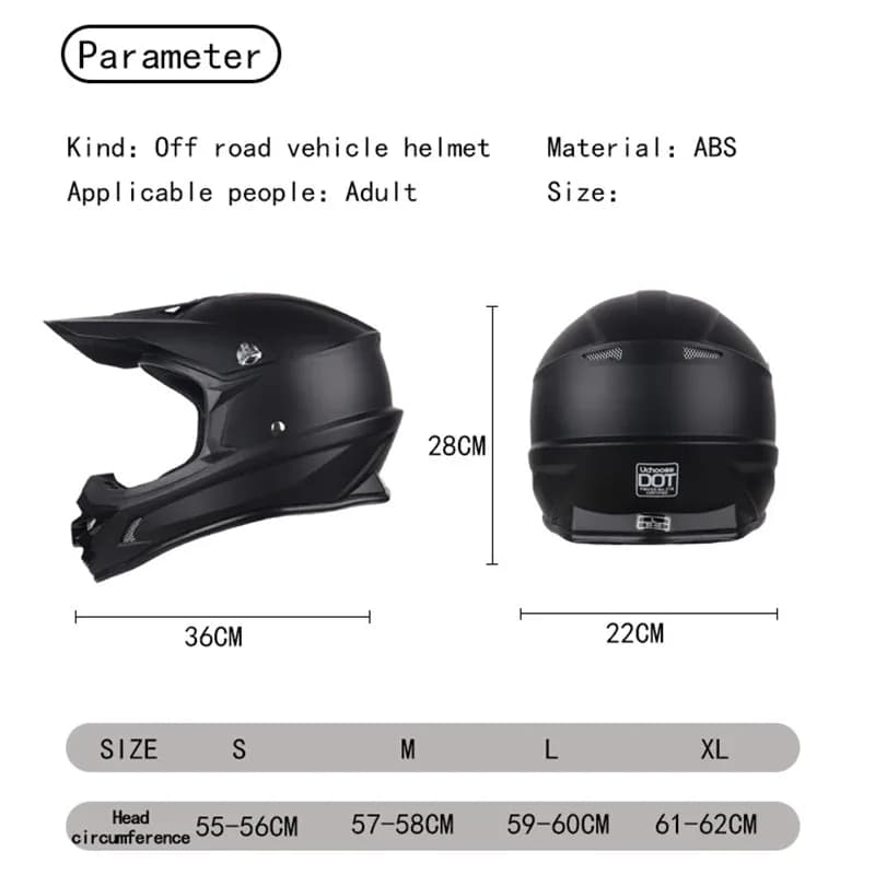 Casques DOT Motocross Kask Cross descente Soporte Casco