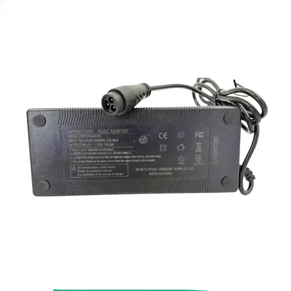 Chargeur Minimotors 66,4 V pour Dualtron 60 V