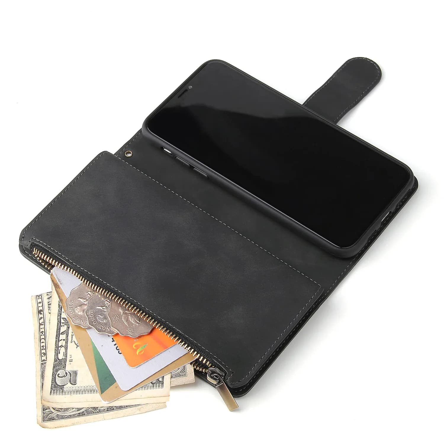 Étui portefeuille en cuir de qualité supérieure pour iPhone