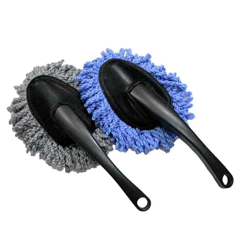 Brosse de lavage voiture en microfibre et ABS à tête amovible, 65 g