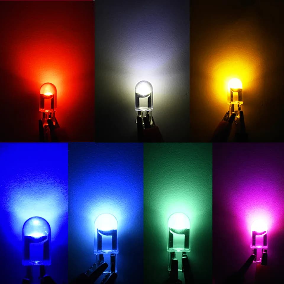 10x2021 plus récent W5W Led T10 voiture lumière COB verre