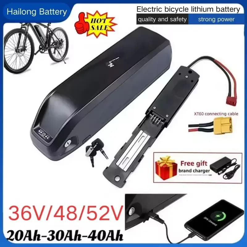 Batterie Hailong 36/48/52 V pour moteurs Bafang