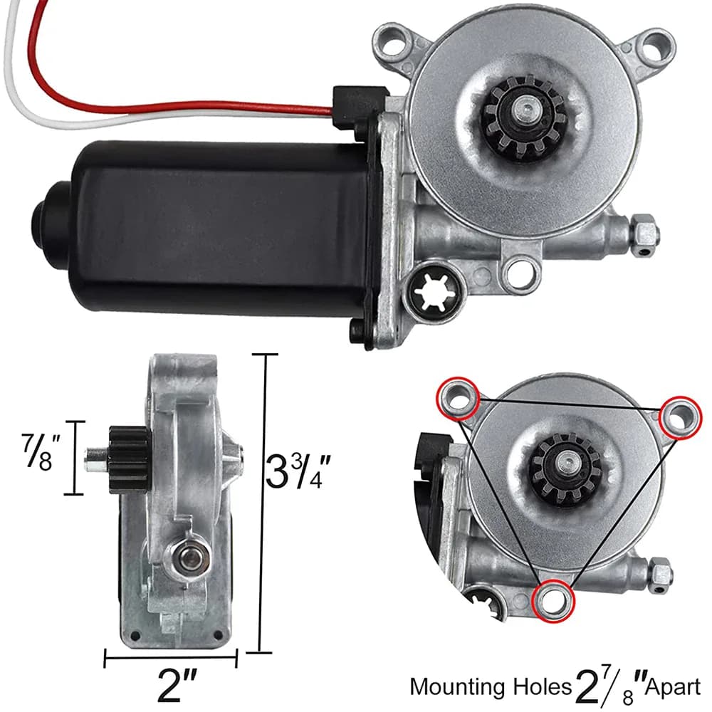 Moteur d'Auvent Électrique Hurhome, Pièces de Rechange