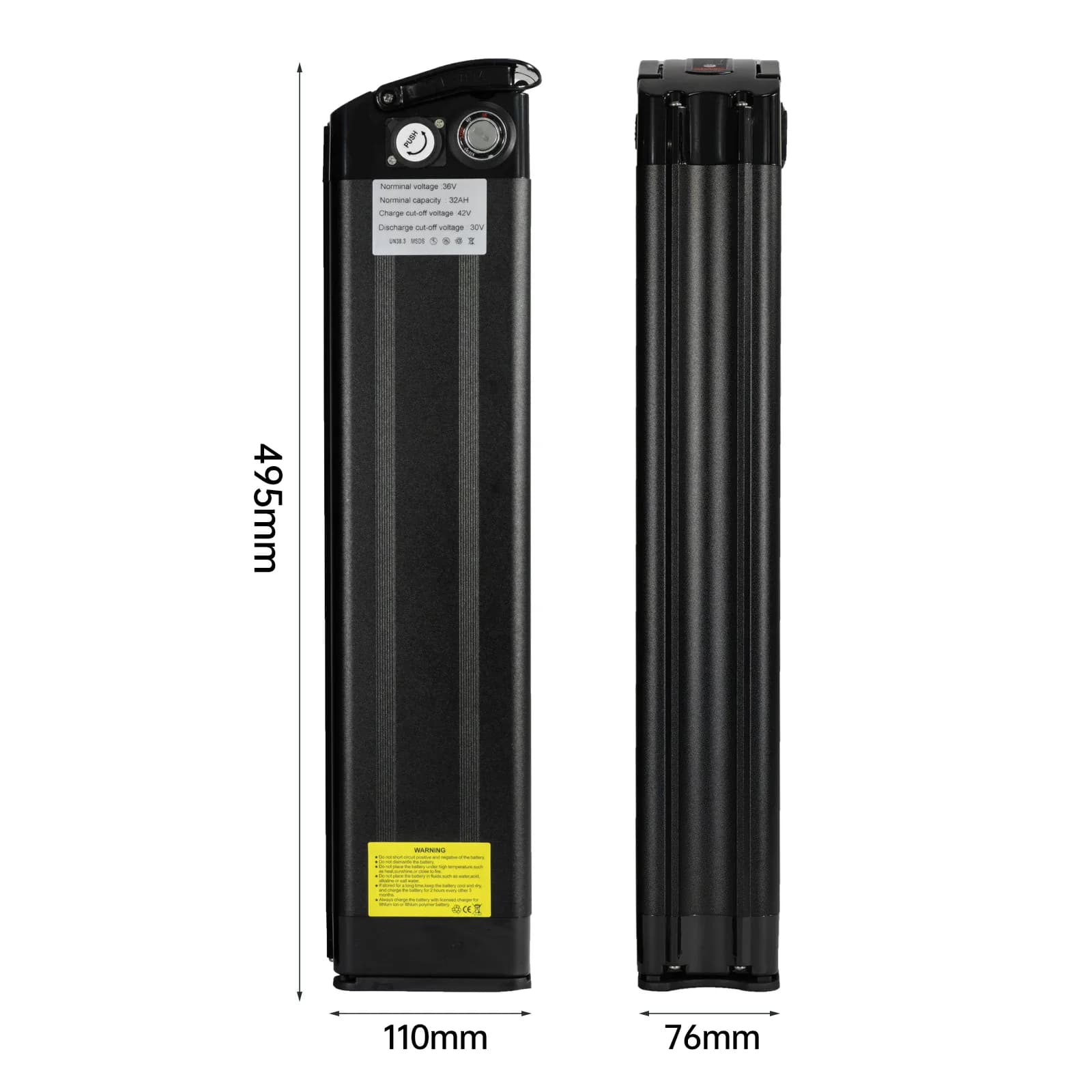 Batterie Silverfish 48/52 V pour vélo électrique