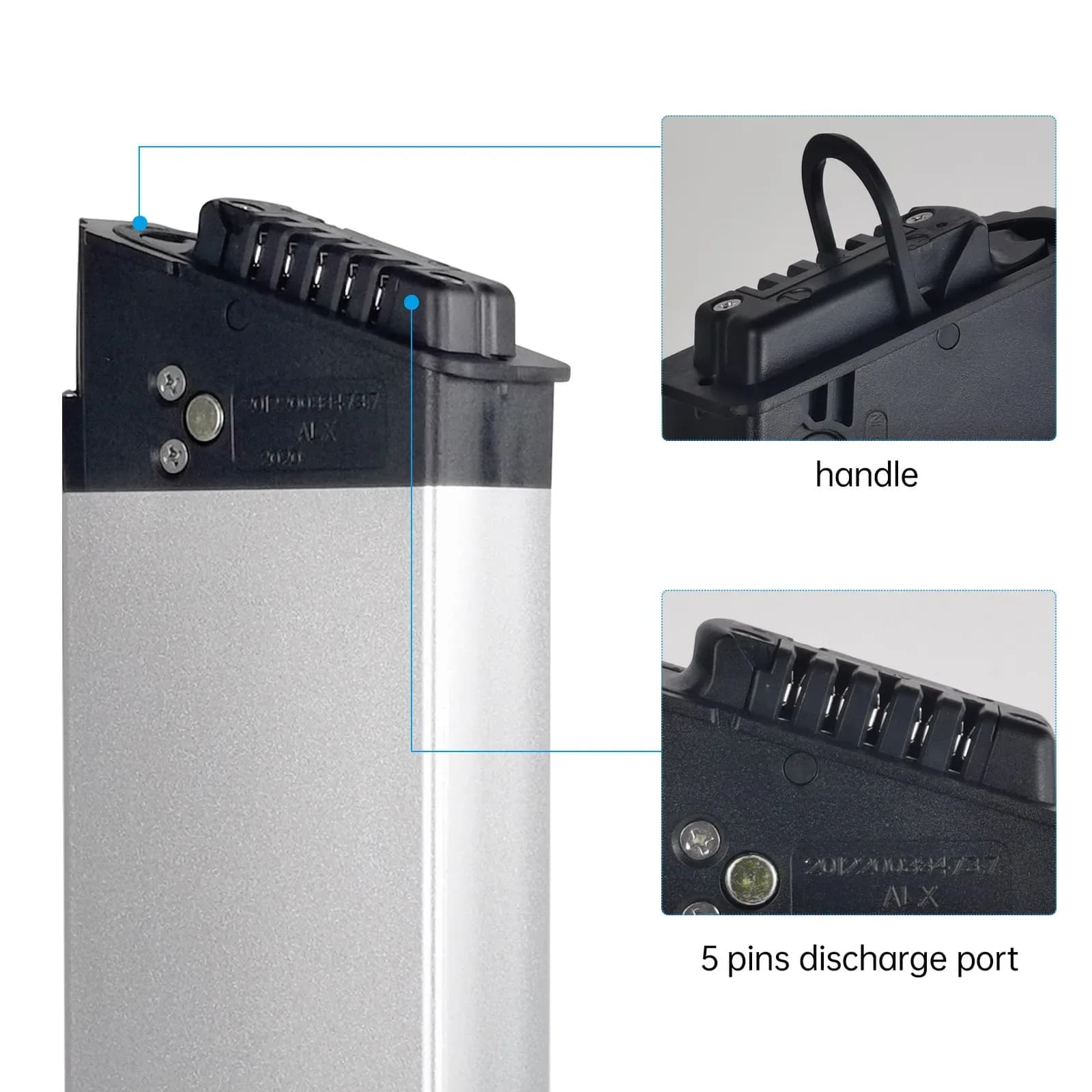 Batterie 36/48 V DCH006 pour vélos Samebike