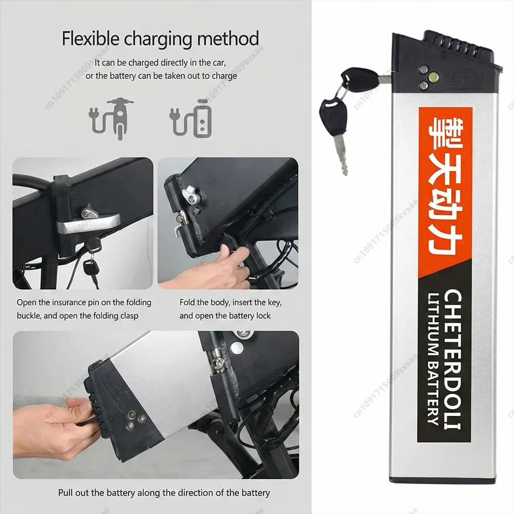 Batterie 36/48 V DCH006 pour vélos Samebike