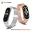 Bracelet silicone et boîtier métal pour Mi Band 5 à 10