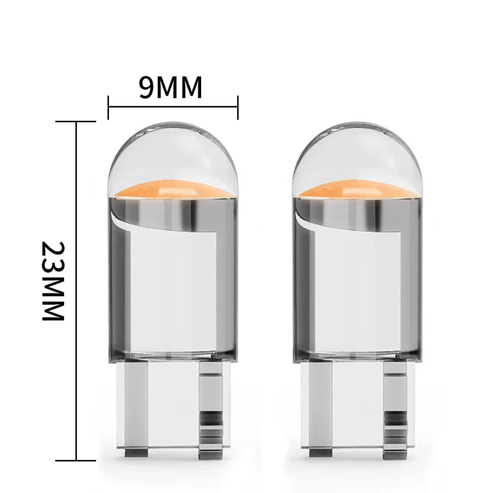 10/50pcs plus récent W5W Led T10 voiture lumière COB LED