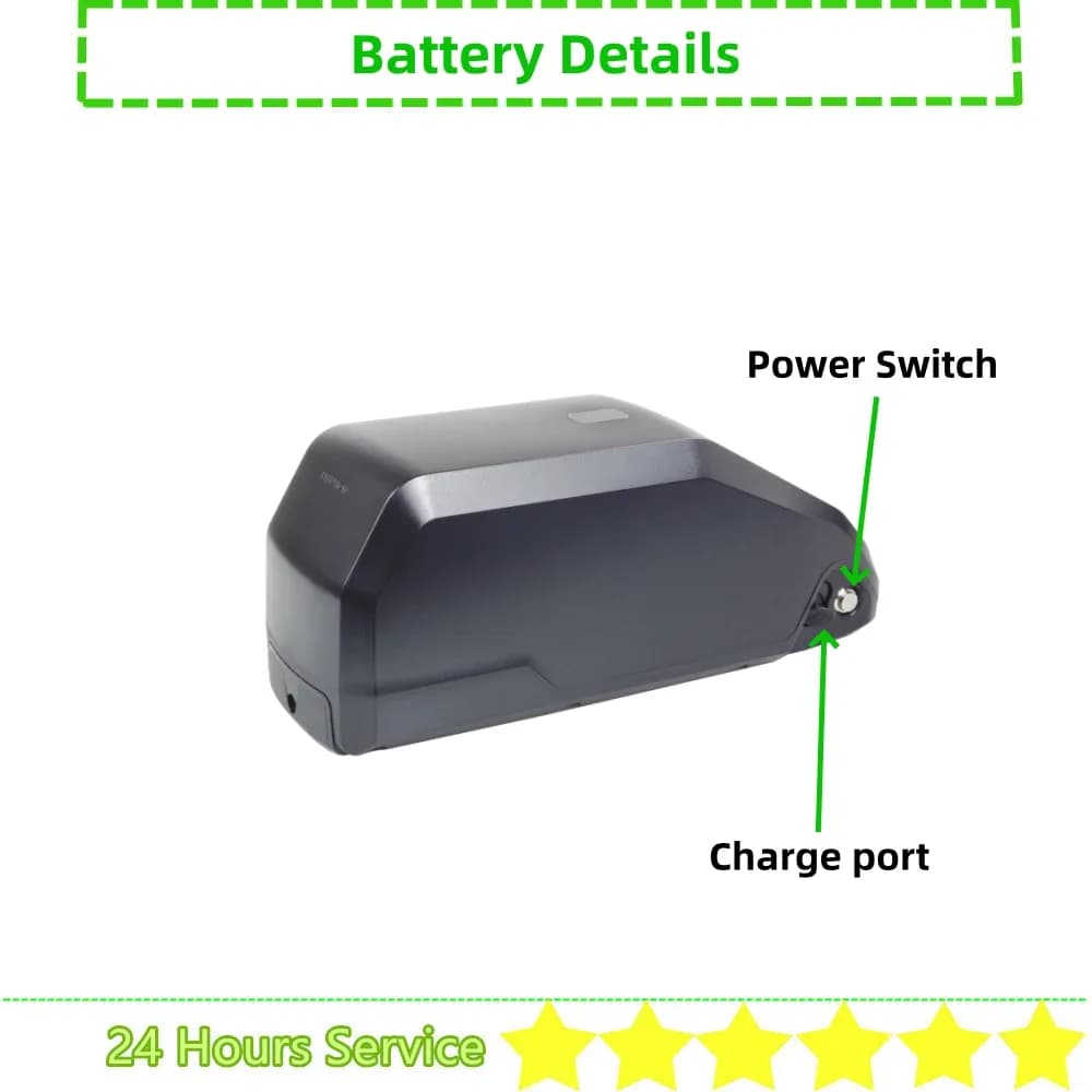 Batterie 36/48/52 V pour moteurs Bafang et Tongsheng