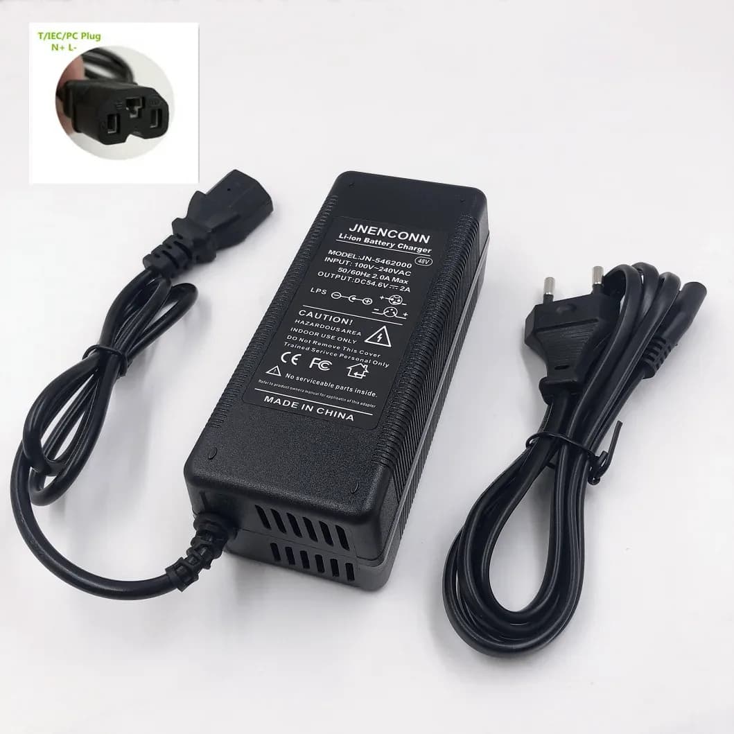 Chargeur de batterie au Lithium 54.6V 2A 48V 13S Kugoo G1