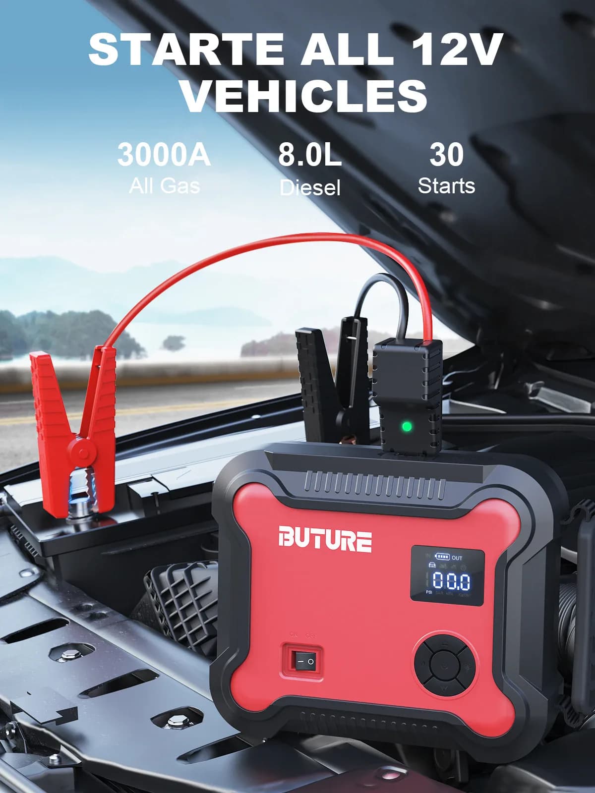 Buture-Compresseur d'air de démarrage pour voiture