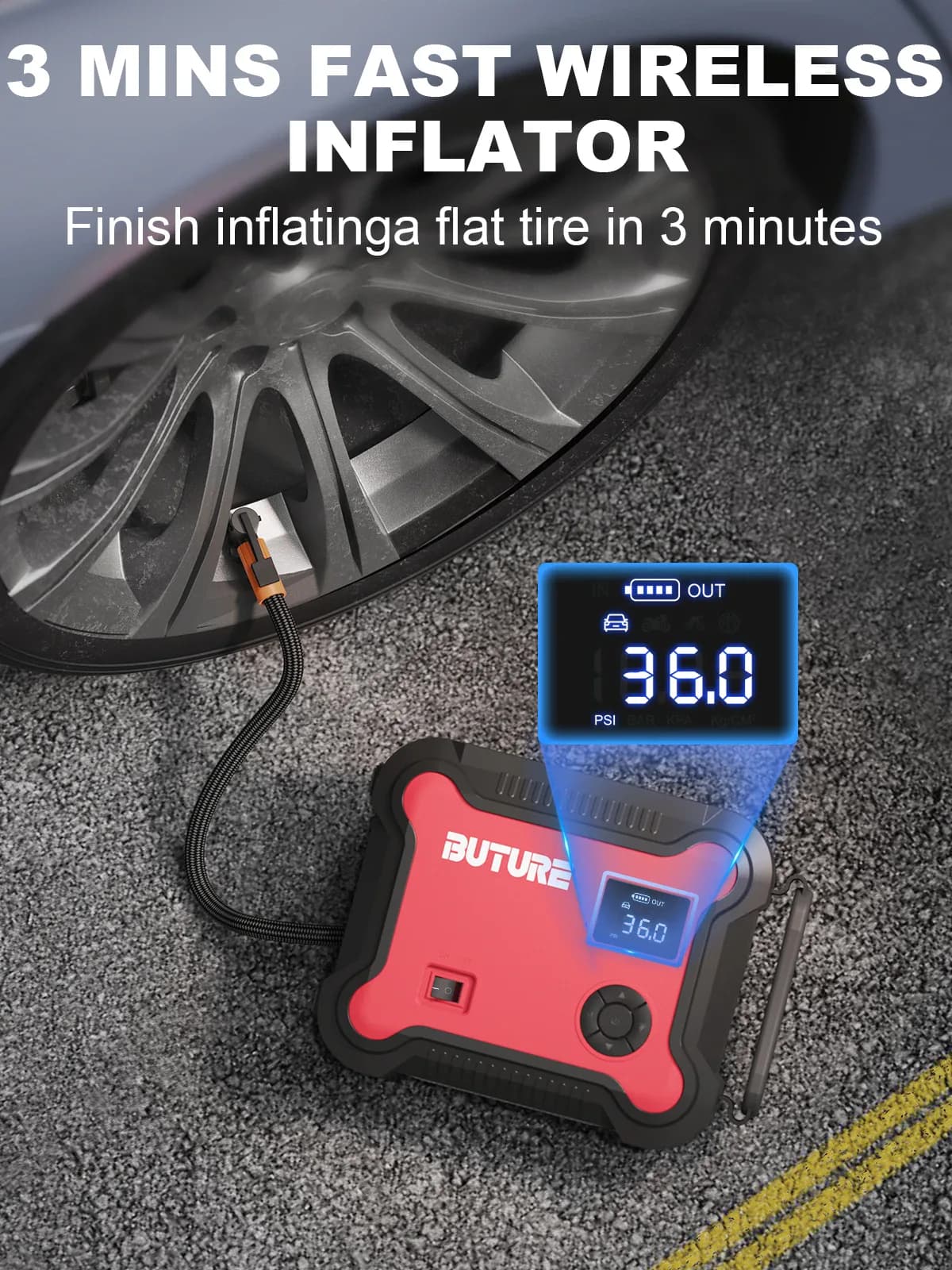 Buture-Compresseur d'air de démarrage pour voiture