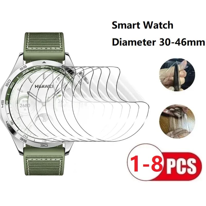 Protecteur d'écran hydrogel pour montre connectée ronde