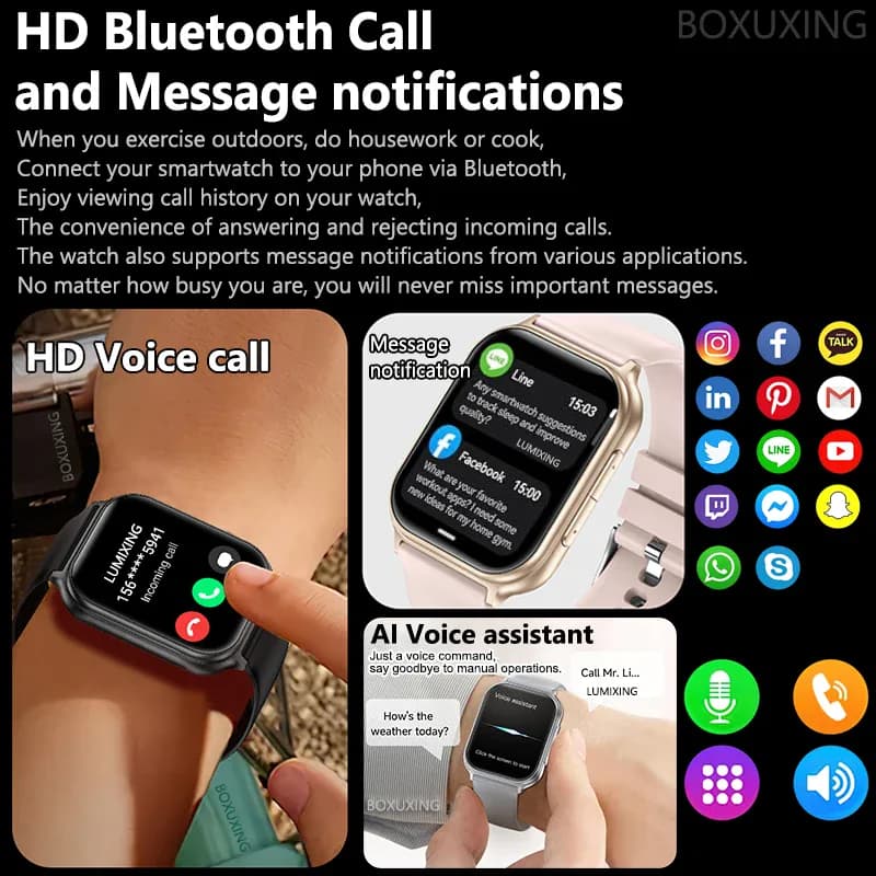 Nouvelle montre connectée 2026 pour femmes, suivi sportif — photo 5
