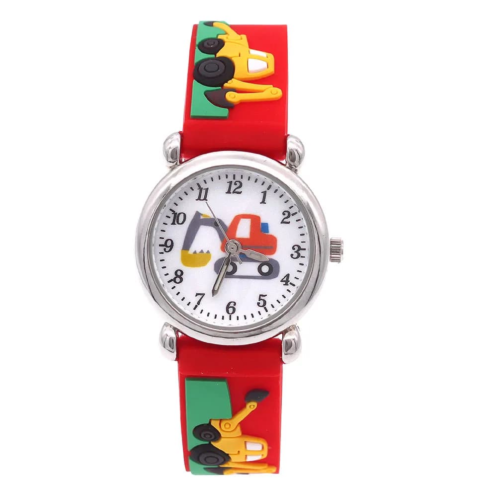 Horloge de montre-bracelet pour enfants-montre pour enfants — Rouge