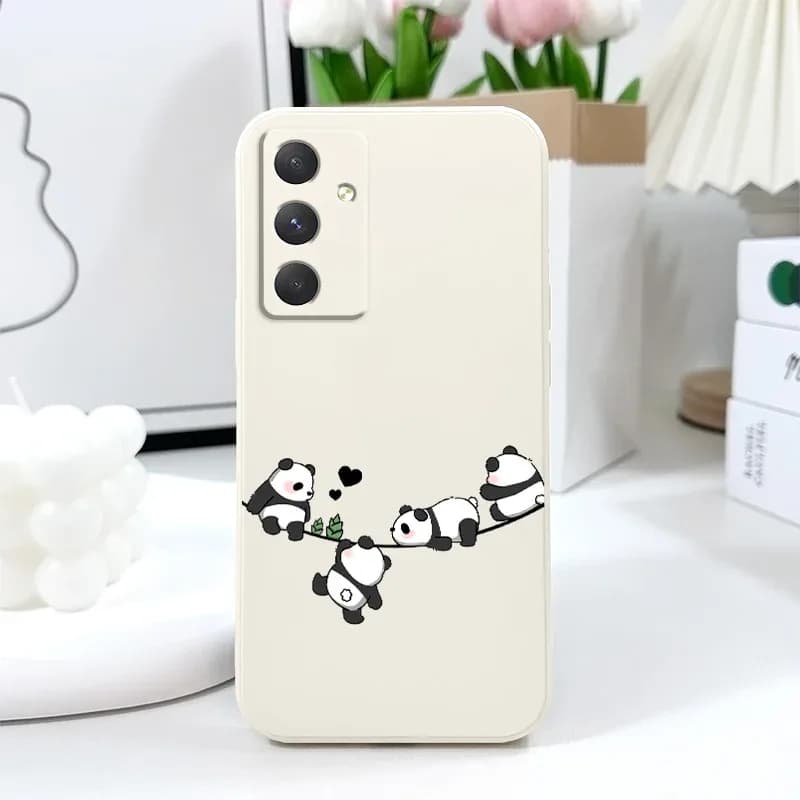 Coque de téléphone bébé Panda, étui pour Samsung Galaxy A56
