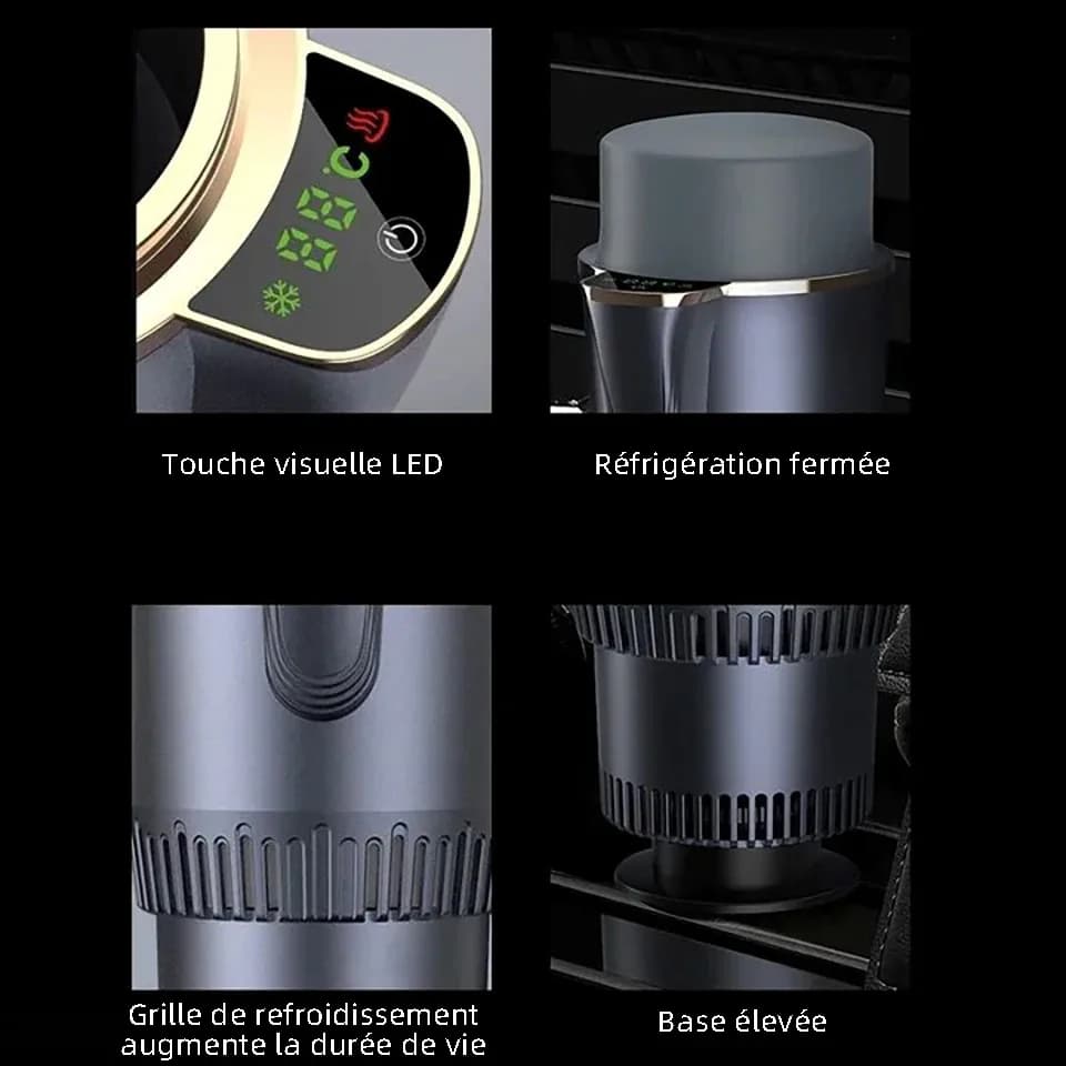Tasse thermique électrique intelligente 2-en-1 pour voiture — photo 5