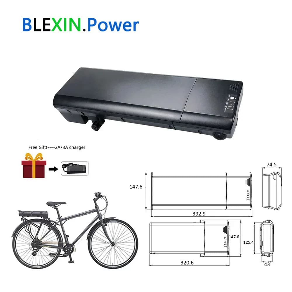 Batterie de porte-bagages 24/36 V pour vélos MIFA et Zündapp