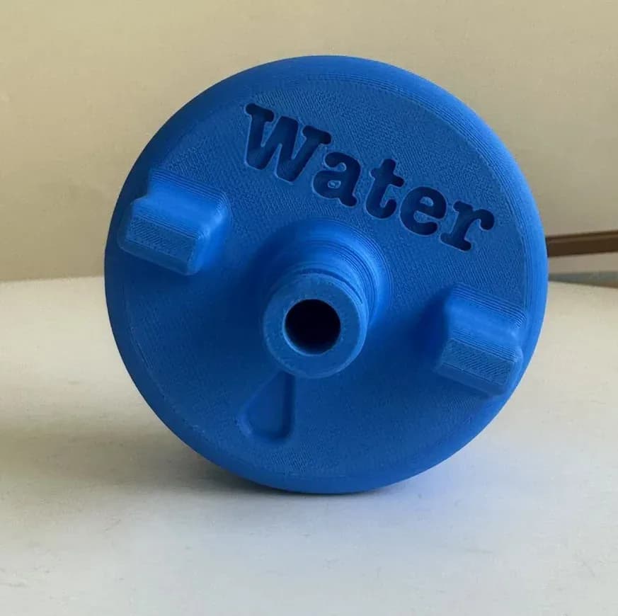 1 adaptateur pour réservoirs d'eau de camping-car, un — Bleu