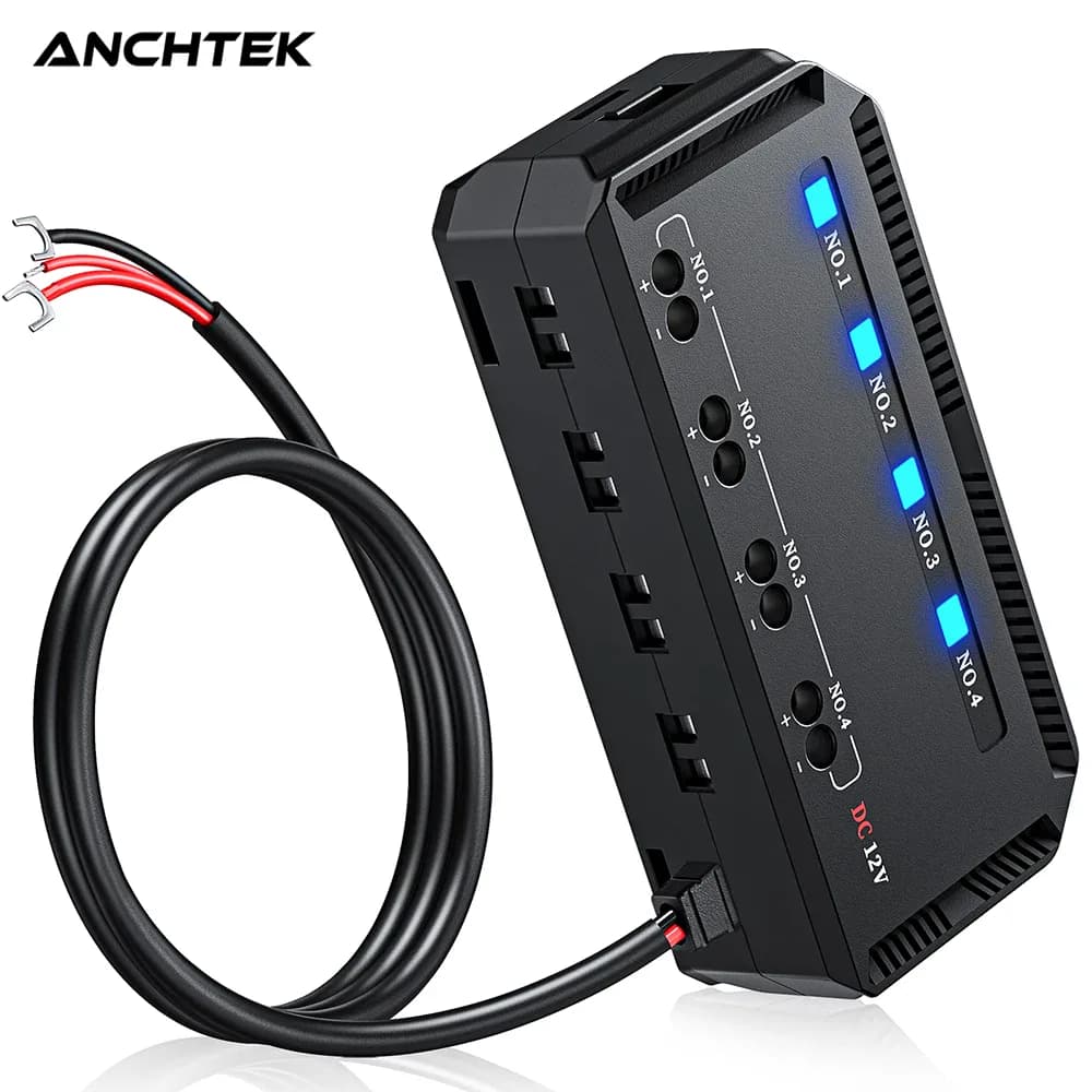 Boîte à fusibles moto 12 V à 4 circuits avec voyant de défaut