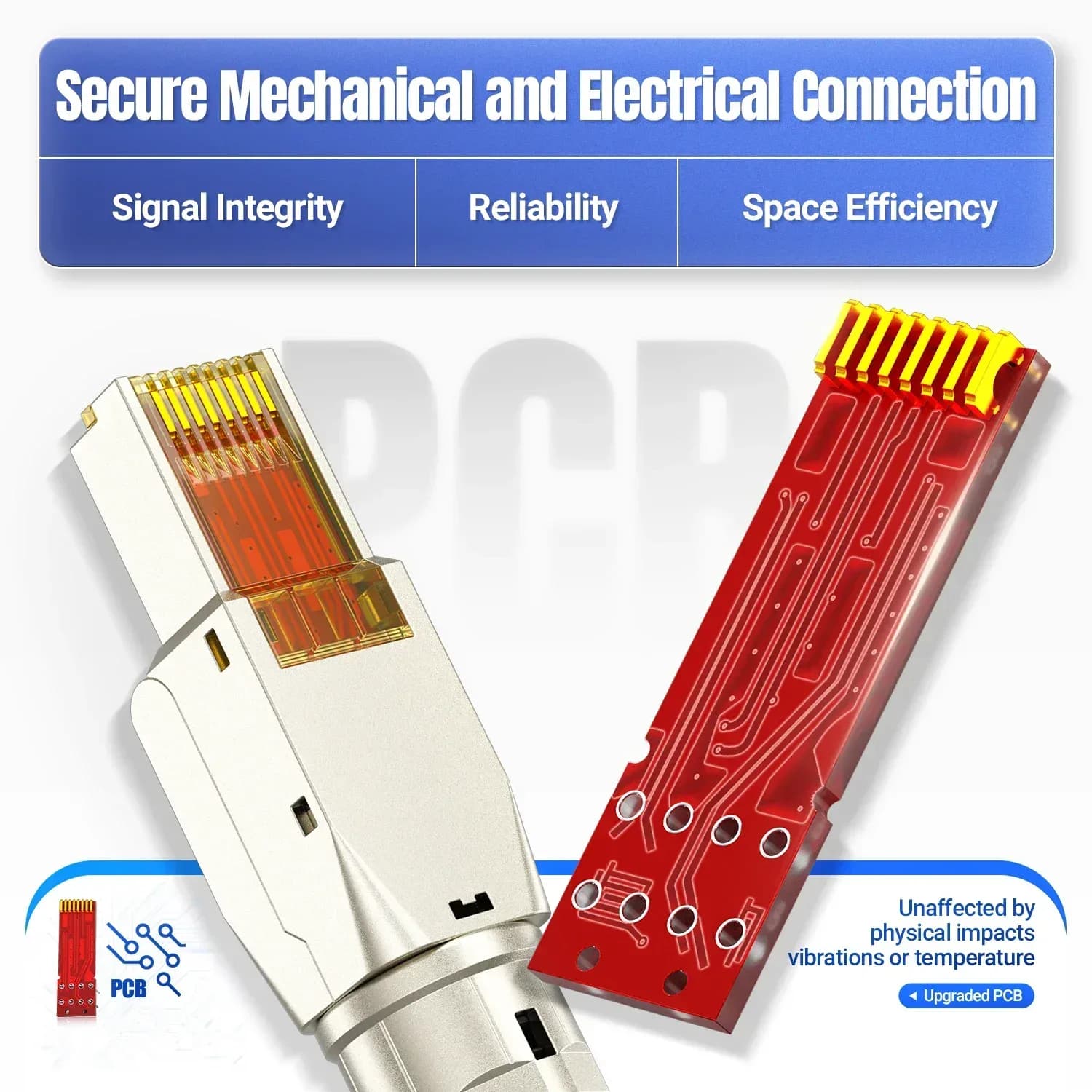 Connecteur RJ45 sans outil AMPCOM, fiches de terminaison