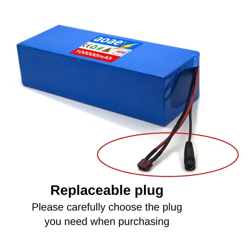 Batterie au lithium 48V 100Ah 13S5P, 48V 100000mAh