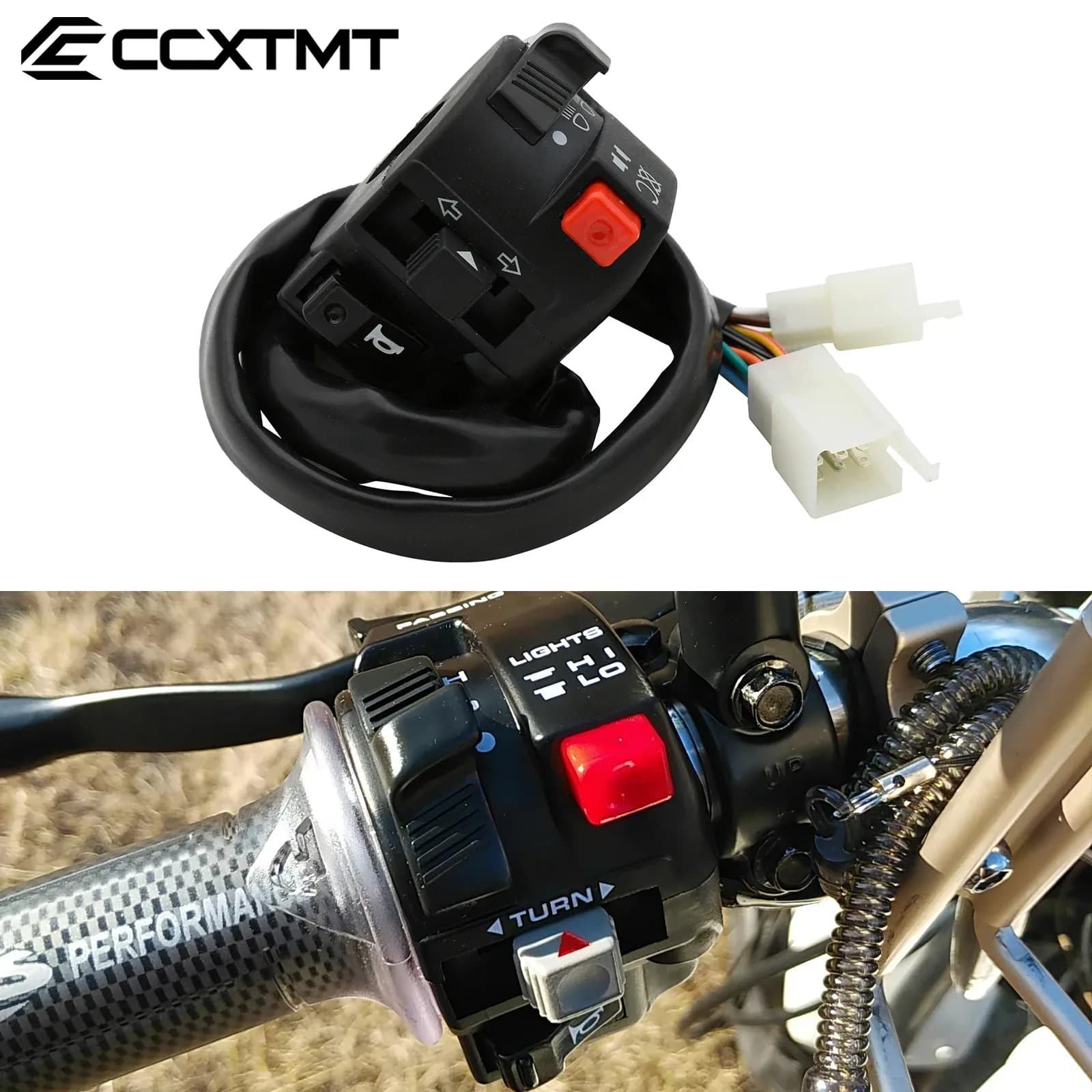 Interrupteur de feu de moto, bouton de clignotant