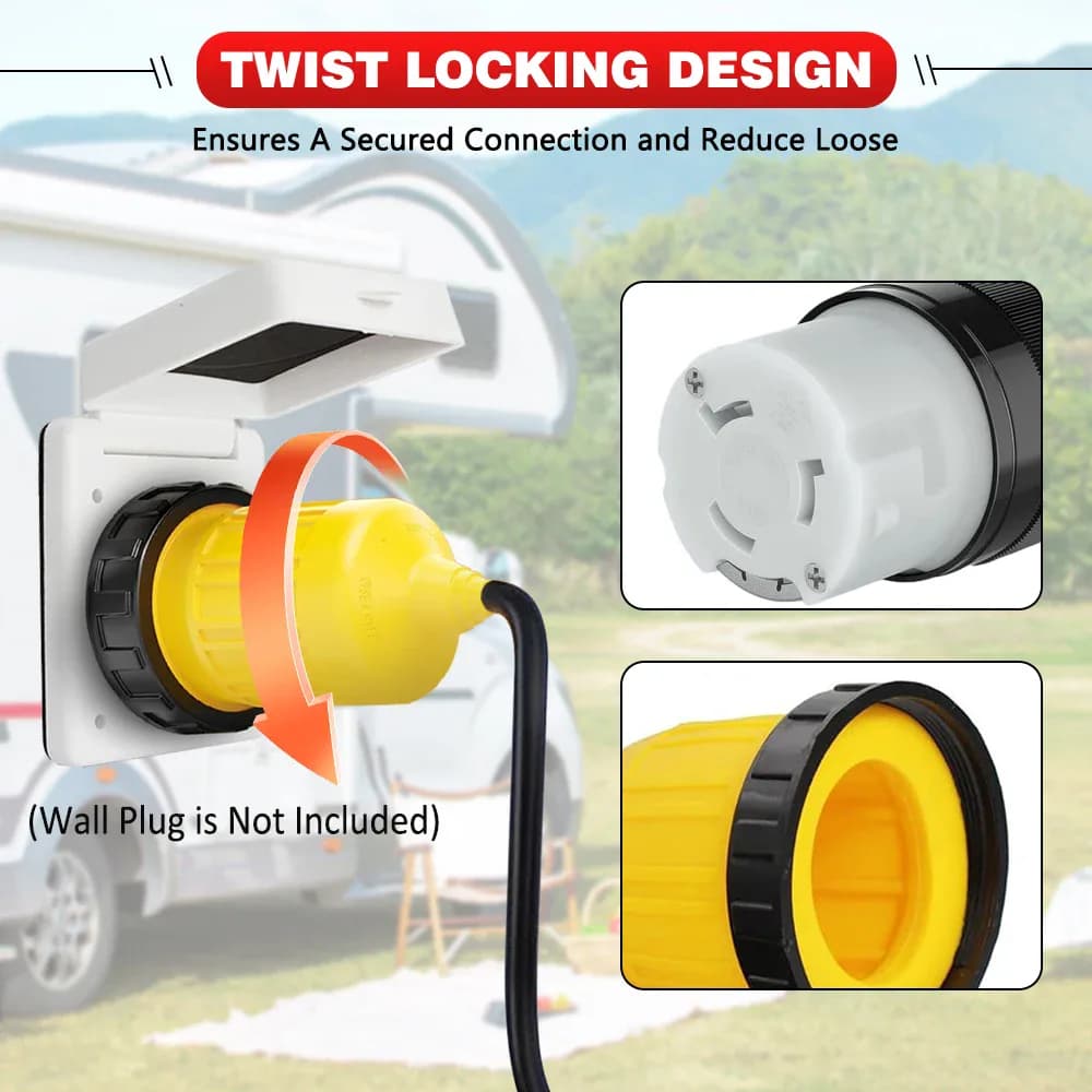 Connecteur d'alimentation pour camping-car, 125V/250 V — photo 2