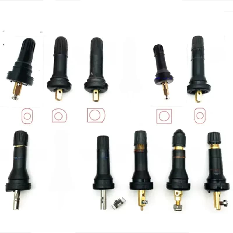 Valves de pneus TPMS en caoutchouc, 4 pièces