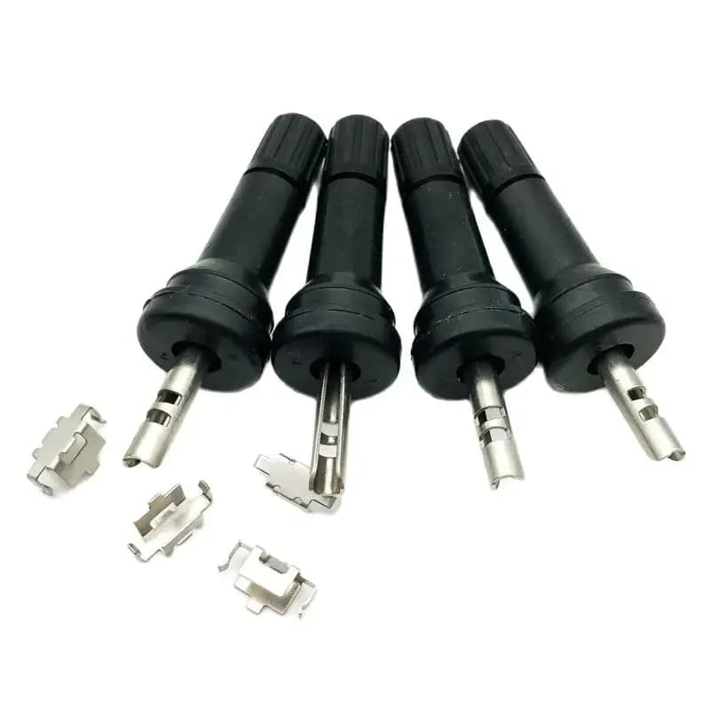 Valves de pneus TPMS en caoutchouc, 4 pièces