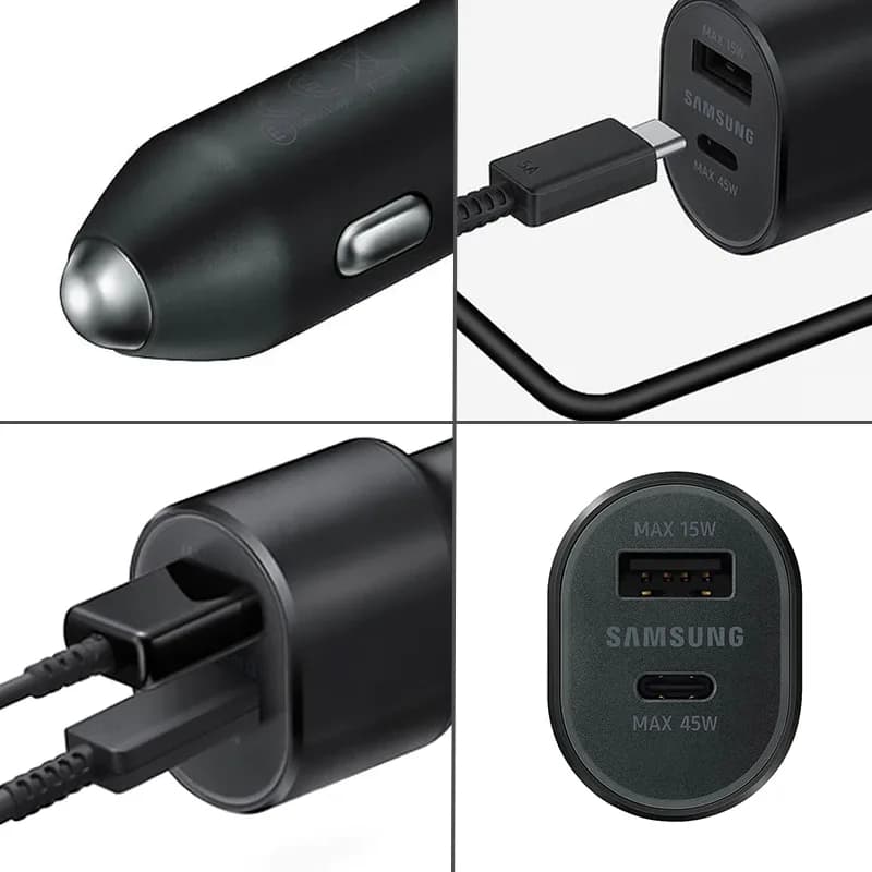 Chargeur de voiture USB-C 45W d'origine, câble de charge