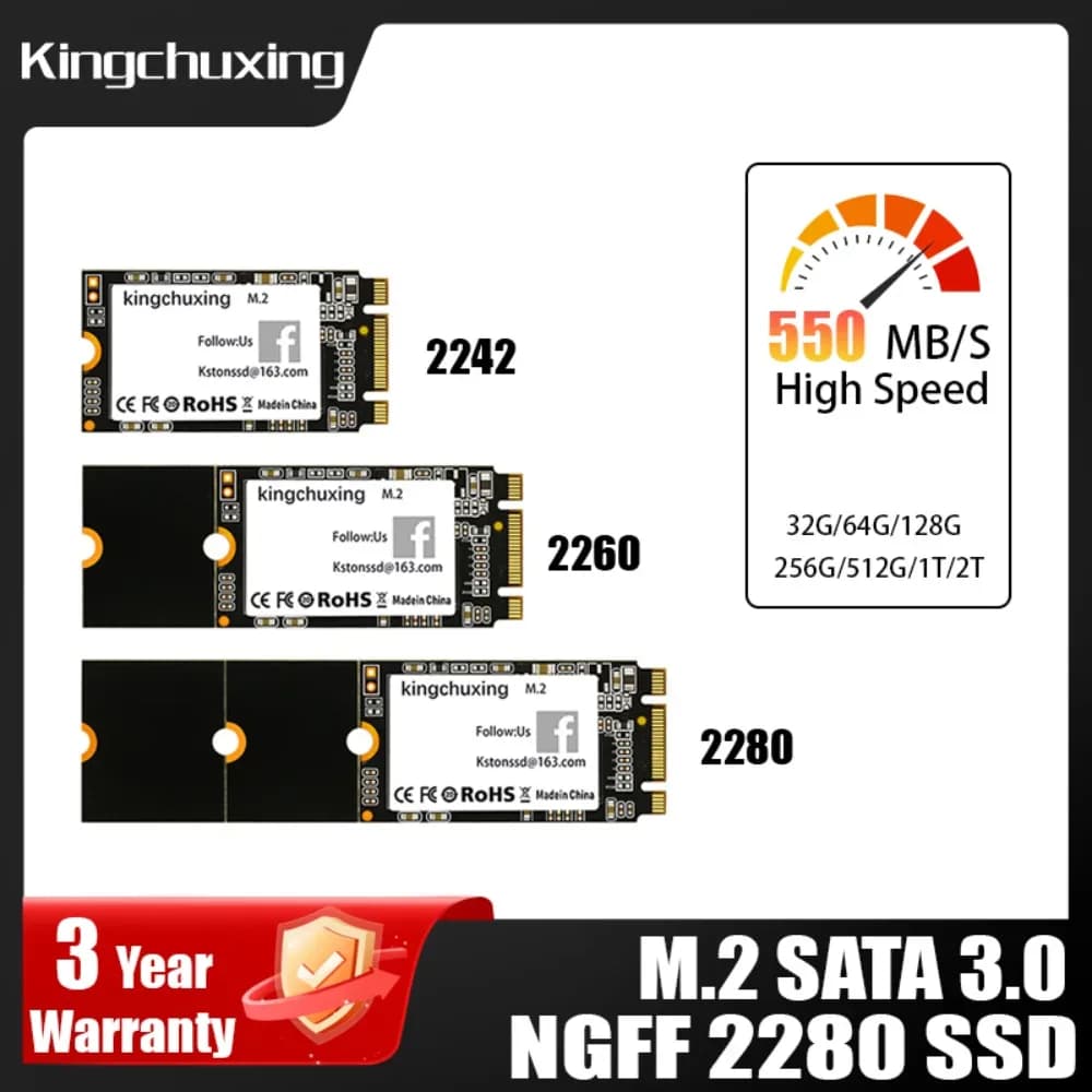 SSD M.2 SATA NGFF 2242 2260 2280 pour PC