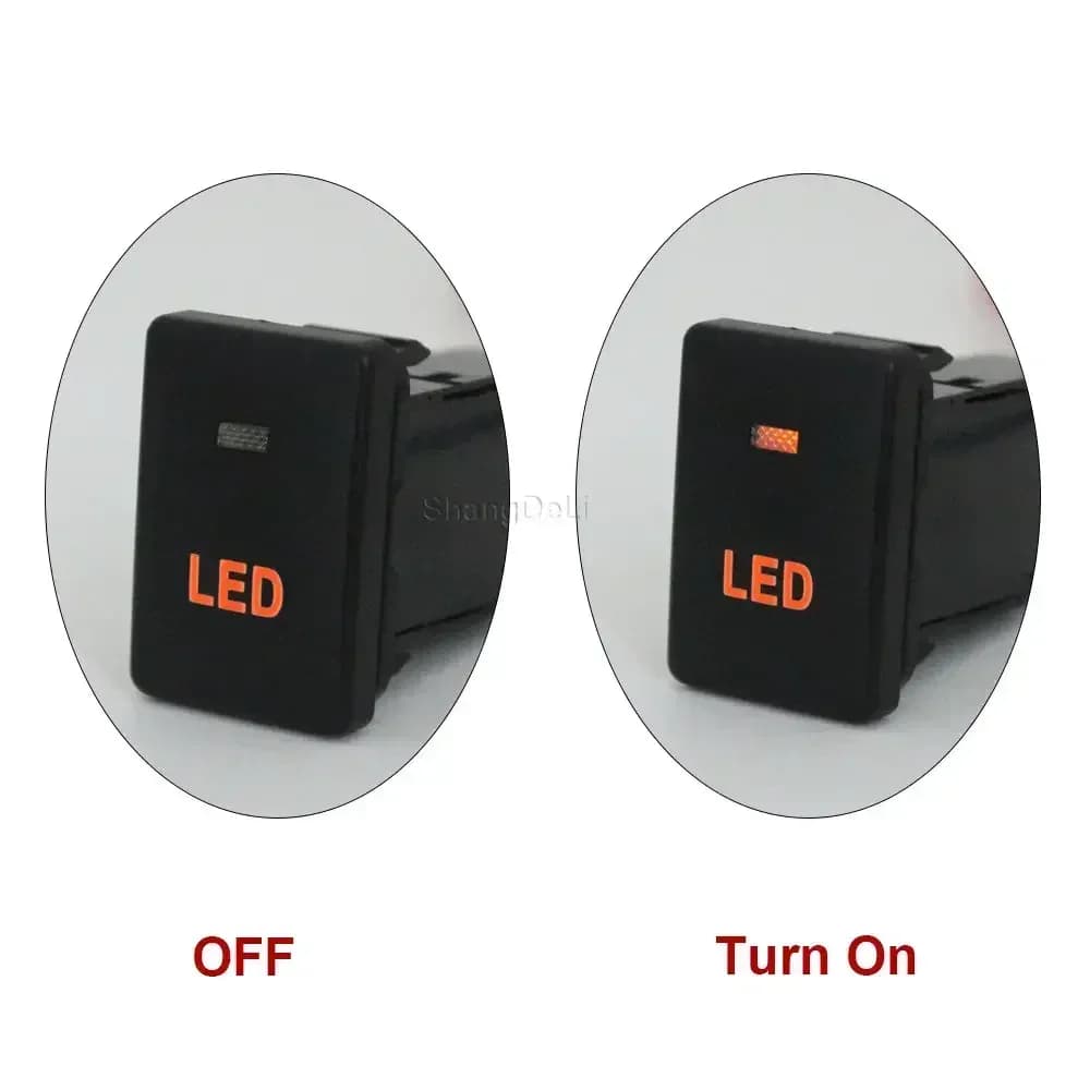 Bouton de commutation de chaleur au volant, lumière LED