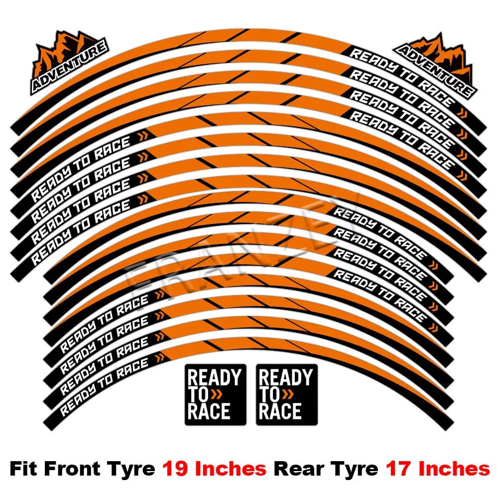 Autocollant réfléchissant pour roue de moto, autocollants