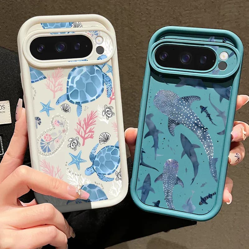 Coque TPU souple motif océan pour Google Pixel