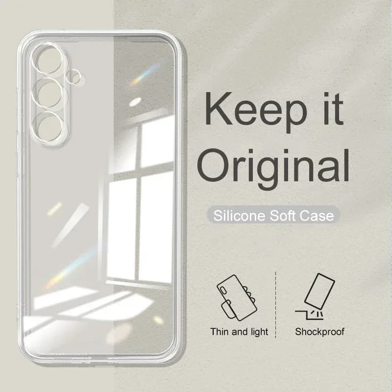 Coque transparente TPU couverture complète Samsung Galaxy S