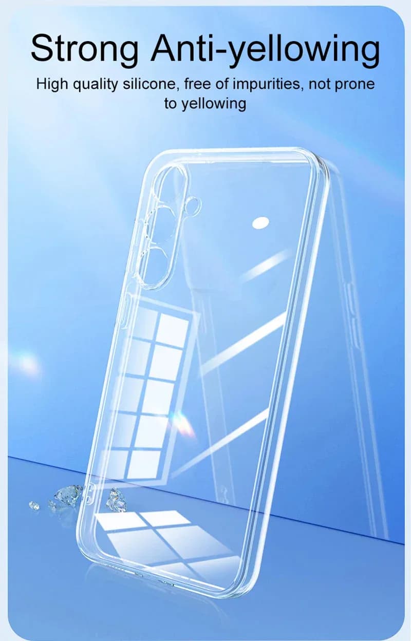 Coque souple en Silicone Transparent pour Samsung Galaxy