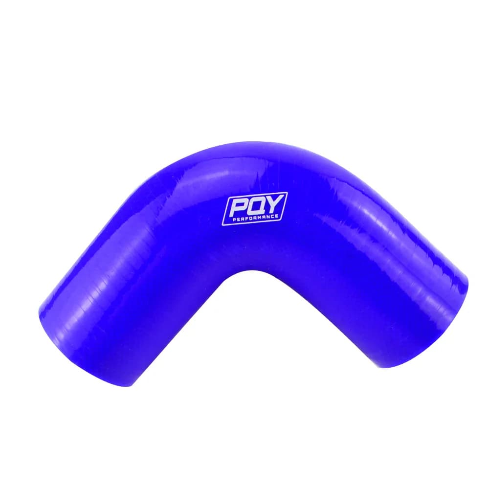 Tuyau coudé en Silicone noir bleu, 51mm / 63mm / 76mm /