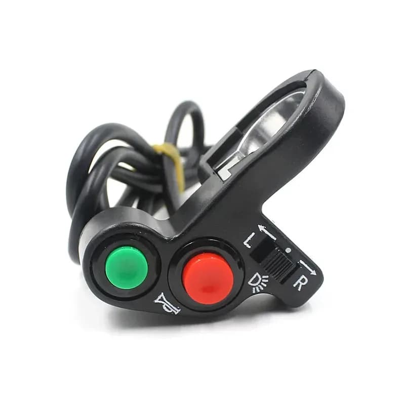 Interrupteur multifonctions pour moto et scooter 7/8 pouces
