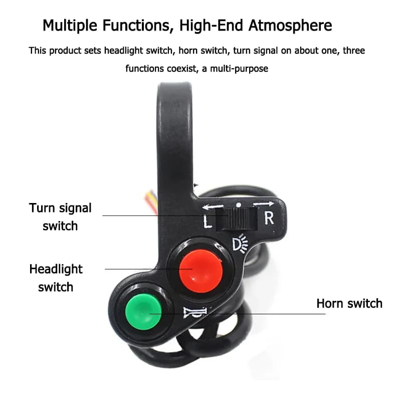 Klaxon de guidon pour moto et Scooter, 7/8 pouces — photo 3