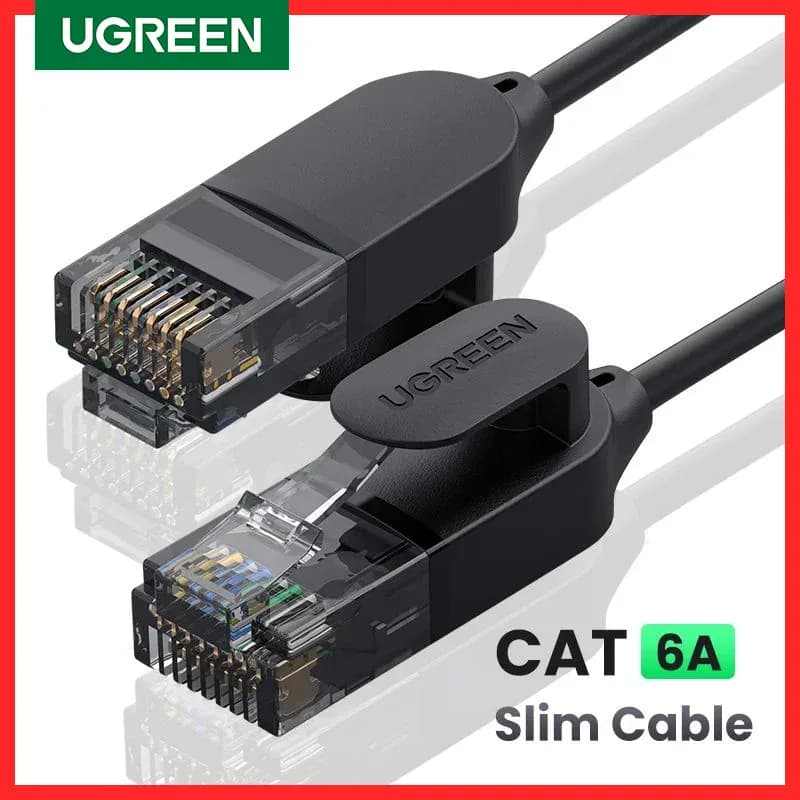 Câble Ethernet Cat 6A 10 Gbps ultra-fin et blindé